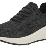 Skechers 117256 Bianco, Sneaker Donna, Maglia Lavorata a Maglia Nera