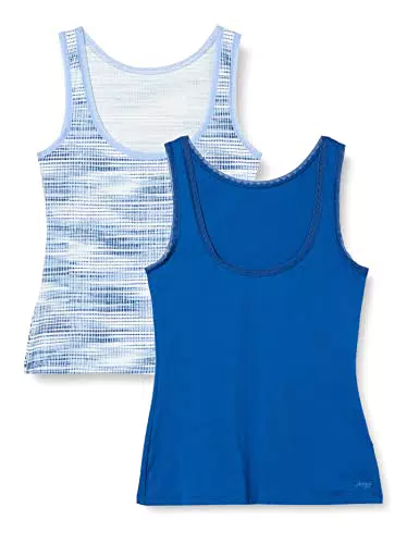Sloggi Go Tank Top C2p Maglietta 02, Blu-Dark Combination