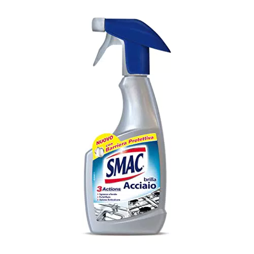 Smac - Brilla Acciaio, Detergente Spray, Azione Anticalcare e Lucidante