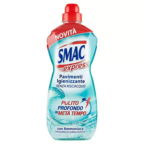 Smac Express - Pavimenti Igienizzante, Detergente Multisuperficie con Ammoniaca