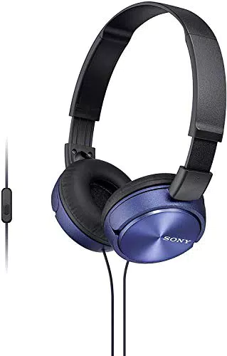 Sony MDR-ZX310AP - Cuffie on-ear con microfono, Blu