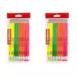Stabilo Matita in grafite Swano fluo - Pack da 12 - Colori assortiti