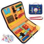 Tabellone per bambini occupato Tabellone per attività sensoriali Montessori per regali 1 2 3 4 anni Bambini che imparano le abilità motorie in età prescolare per attività Giocattoli da viaggio