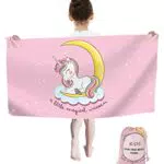 Telo da spiaggia con unicorno, telo mare per bambini