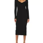 The Drop Abito Midi da Donna, Cameron, in Maglia, a Costine