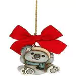 THUN - Addobbo per Albero di Natale Koala - Decorazioni Natale Casa - Formato Grande - Ceramica - 5
