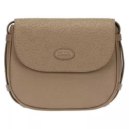 THUN, Borsa Postina Taupe, Versione Piccola, Linea Prestige
