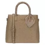 THUN, Borsa Taupe Prestige, Versione Grande, Linea Prestige