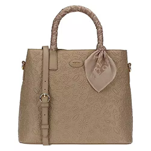 THUN, Borsa Taupe Prestige, Versione Grande, Linea Prestige