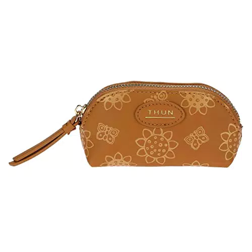 THUN - Portachiavi Zip con Girasoli e Farfalle