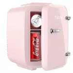 Tiastar Mini Frigo Portatile, 4 Litri /6 Lattine di Bevande e Cura Della Pelle Mini Frigorifero per Camera da Letto