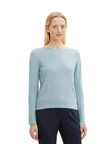 TOM TAILOR Le signore Maglione Basic in Cotone 1034460