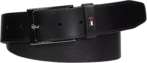 Tommy Hilfiger Layton 3.5 Cinture, Black, 105 Uomo