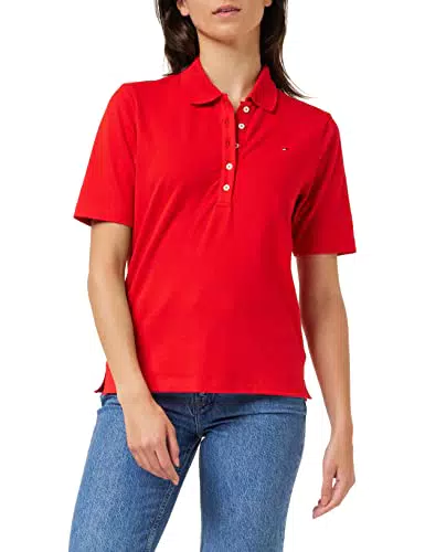 Tommy Hilfiger Maglietta Polo Maniche Corte Donna 1985 Pique Polo Regular Fit