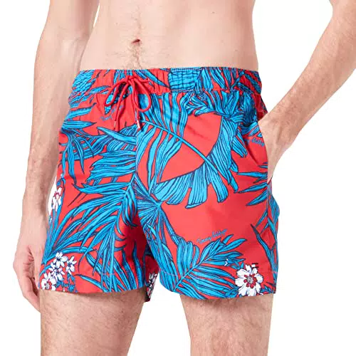 Tommy Hilfiger Pantaloncino da Bagno Uomo Medium Drawstring Print Lungo