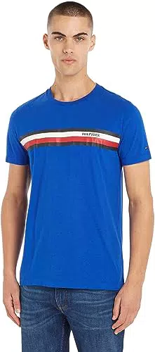 Tommy Hilfiger T-Shirt a maniche corte, blu, L