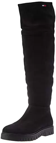 Tommy Jeans Stivale Lungo Caldo, Moda Donna, Nero