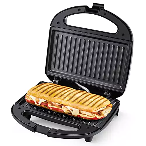 Tostiera Tostapane Griglia Tiastar, Piastra Elettrica Toast con Rivestimento Antiaderente