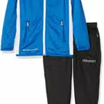 uhlsport Essential Classic Anzug, Tuta Uomo, Azzurro/Bianco