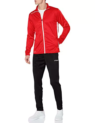 uhlsport Tuta da Uomo, rosso/bianco