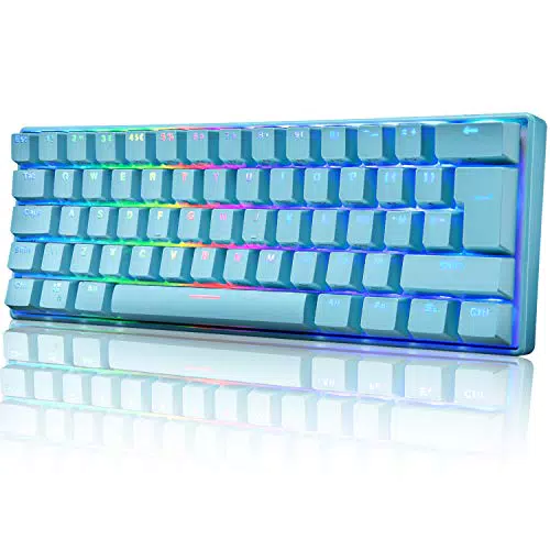 Tastiera da gioco meccanica retroilluminata, azzurro