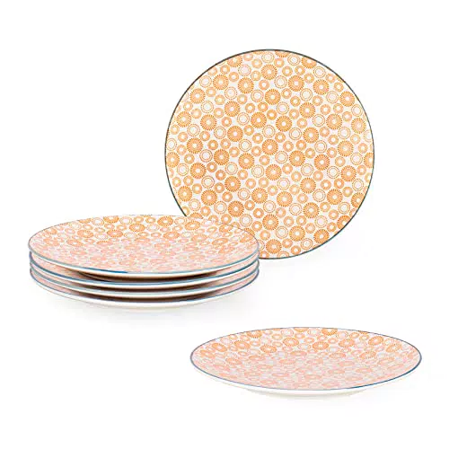 UNICASA Piatti Piani in Porcellana Piatto Multicolore - Piatto Piano da 27 cm