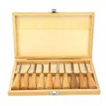 Utensile manuale, 10 pezzi di alta durezza manico in legno coltello da intaglio kit scalpello set utensile manuale per la lavorazione del legno