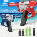 VATOS Pistola ad Acqua Elettrica 2 Confezioni, Pistole ad Acqua Automatiche da 10 metri per Bambini e Adulti