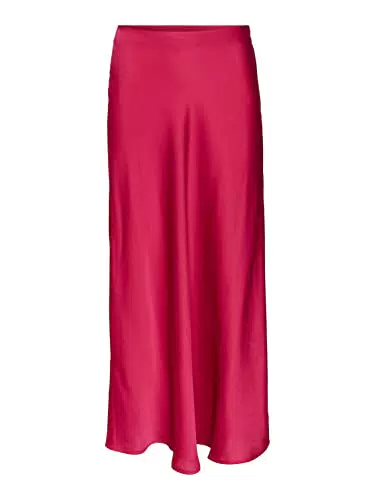 VERO MODA Vmheart Oli HW 7/8 Skirt Wvn Ce Gonna, Rosa Yarrow