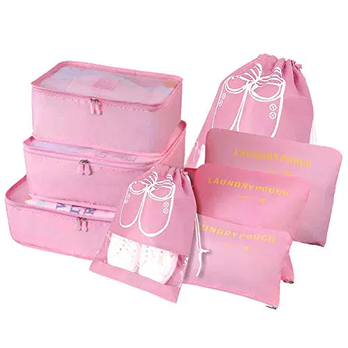 Vicloon Organizer Valigie, 8Pcs Sistema di Cubo di Viaggio