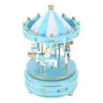 Wifehelper Carillon a 4 Cavalli - Carillon a Girotondo Giostra Carosello Regalo per Fidanzata Bambini Bambini Festa di Natale
