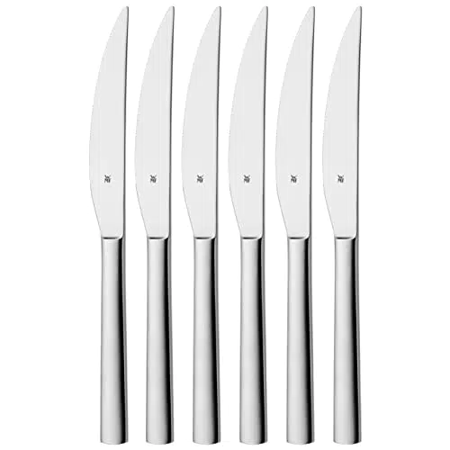 WMF, Set di 6 coltelli da Bistecca, Modello Nuova, in cromargan/Acciaio Inox