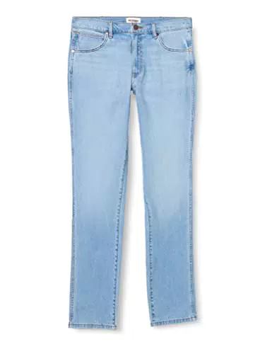 Wrangler Larston, Jeans Uomo, Rosso