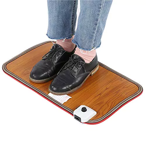 Tappetino Scaldapiedi elettrico, 50*30cm, legno