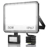 YIQIBRO 50W Faretto LED da Esterno con Sensore di Movimento