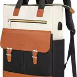YOREPEK zaino per laptop donna 15, 6 pollici borsa per laptop zaino scuola ragazze adolescenti con porta di ricarica USB