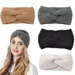 4 Pcs Fascia Capelli Invernale, Fascia da Donna, Fascia per Capelli da Donna Invernale Accessori Cerchietti
