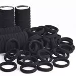 50 elastici capelli in cotone senza cuciture, elastici per capelli per donna e bambino