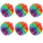 6 Pezzi Rimbalzante Stress Palle, Palla Giocattolo In Silicone Colorato