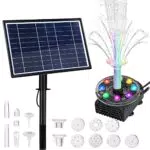 7W Pompa per Fontana Solare con Batteria Forever Speed