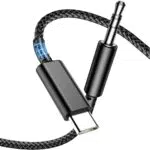 Adattatore aux Audio Auricolare, 120 cm, nero