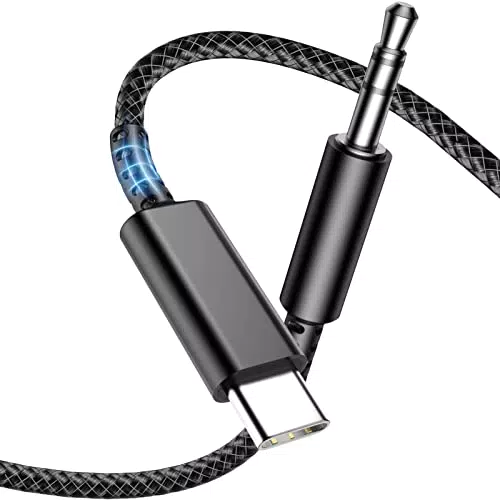 Adattatore aux Audio Auricolare, 120 cm, nero