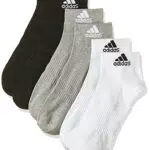 Adidas Cush Ank 3pp, Socks Uomo, Medium Grey Heather/White/Black