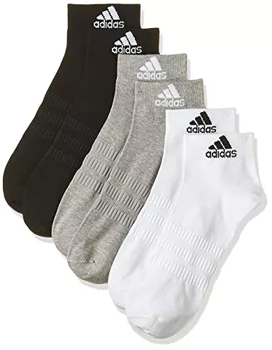 Adidas Cush Ank 3pp, Socks Uomo, Medium Grey Heather/White/Black
