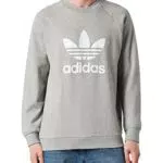 adidas IA4857 Trefoil Crew Maglia Lunga Medium Grey Heather M