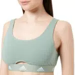 adidas Scoop Bralette Intimo, Verde Oliva