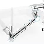 Aeratore del Rubinetto Retrattile, Rubinetto Girevole Universale Victop Estensore del Rubinetto del Braccio Robotico 1080 ° Regolatore con 2 Funzioni di Spruzzatura