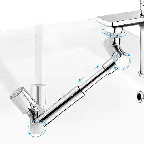 Aeratore del Rubinetto Retrattile, Rubinetto Girevole Universale Victop Estensore del Rubinetto del Braccio Robotico 1080 ° Regolatore con 2 Funzioni di Spruzzatura