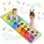 AGAKY Tappetino Musicale, Tappeto Musicale Bambini con 8 Tasti e 8 Strumenti