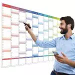 Agenda da parete accademica 2023-2024 Calendario da parete extra largo per metà anno Agenda scolastica 23/24 per insegnanti